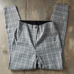 Reitmans Straight Leg Plaid Pull-On Pants – Size 8